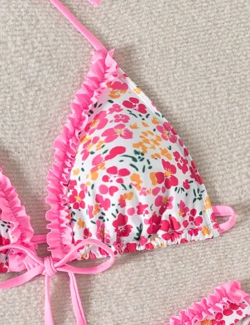 Costum de baie SHEIN, floral print