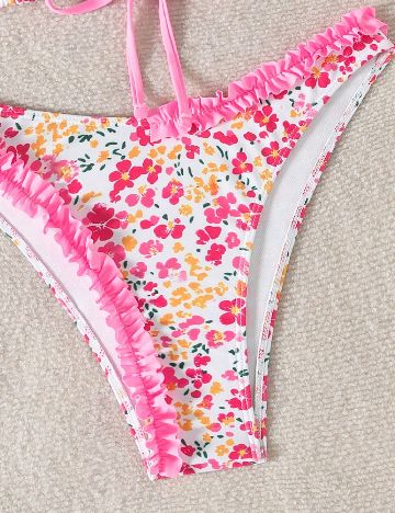 Costum de baie SHEIN, floral print