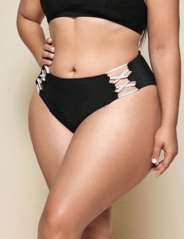 Chilot de  baie SHEIN CURVE, negru