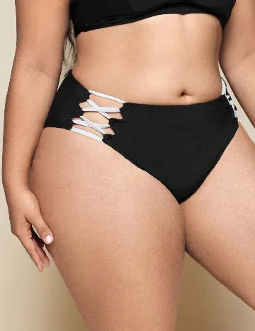 Chilot de  baie SHEIN CURVE, negru