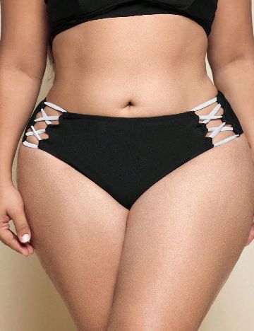 Chilot de  baie SHEIN CURVE, negru