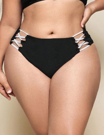 Chilot de  baie SHEIN CURVE, negru
