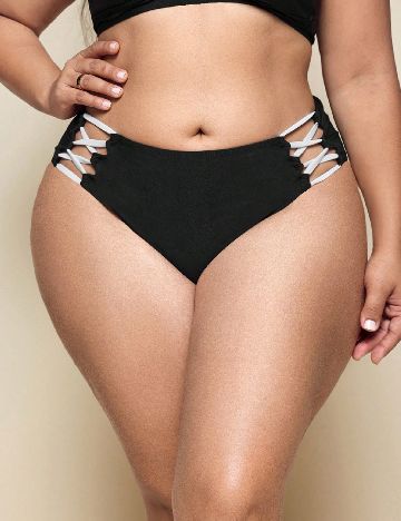 Chilot de  baie SHEIN CURVE, negru