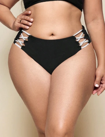 Chilot de  baie SHEIN CURVE, negru