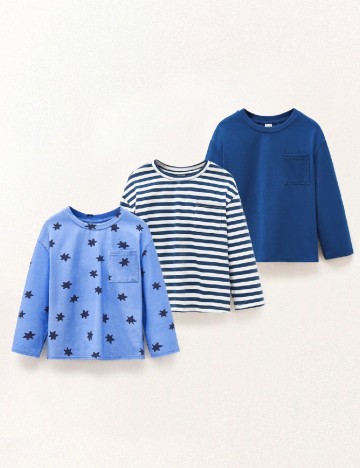 Set bluze 3 bucati Shein Kids, mix culori