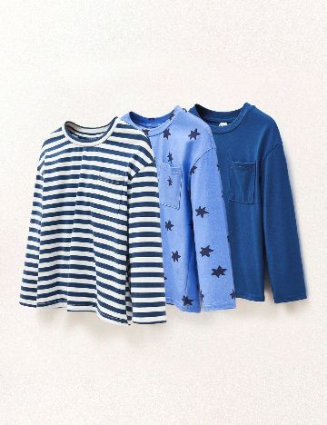 Set bluze 3 bucati Shein Kids, mix culori