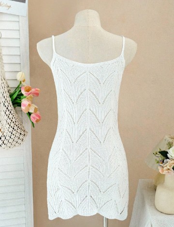 Rochie de plaja SHEIN, alb