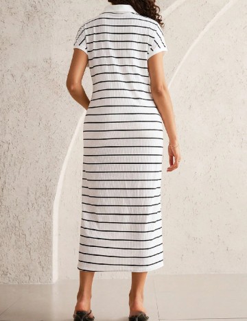 Rochie medie SHEIN Maternity, alb