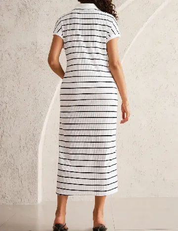 Rochie medie SHEIN Maternity, alb