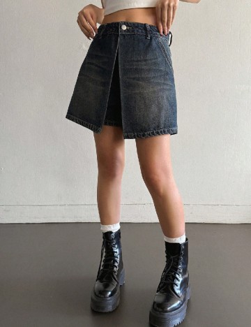 Fusta pantalon Dazy, bleumarin