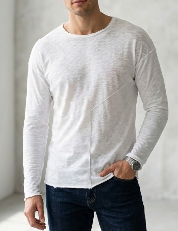 Bluza Pull&Bear, alb