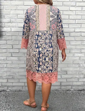 Rochie scurta SHEIN CURVE, mix culori