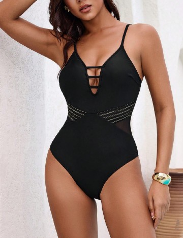 Costum de baie SHEIN, negru