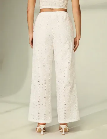 Pantaloni SHEIN, alb
