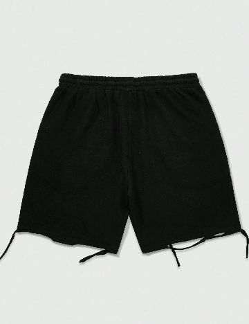 Pantaloni scurti Romwe, negru