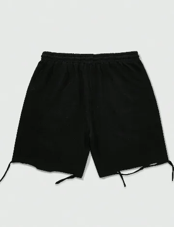 Pantaloni scurti Romwe, negru