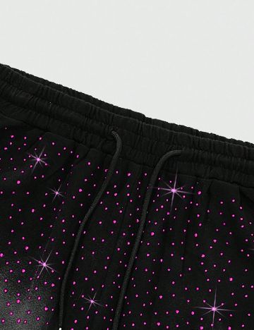 Pantaloni scurti Romwe, negru