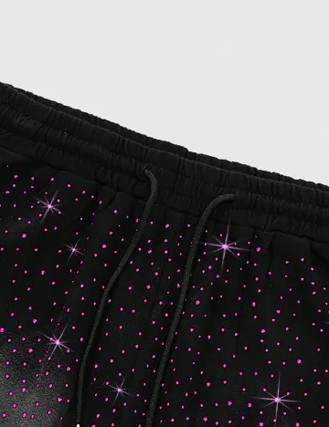Pantaloni scurti Romwe, negru