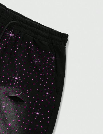 Pantaloni scurti Romwe, negru