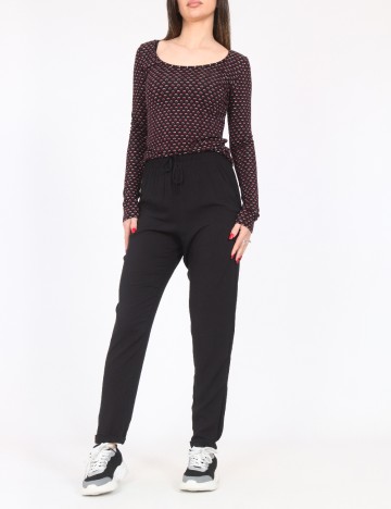 Bluza Tezenis, negru/visiniu