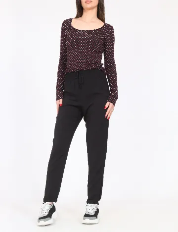 Bluza Tezenis, negru/visiniu