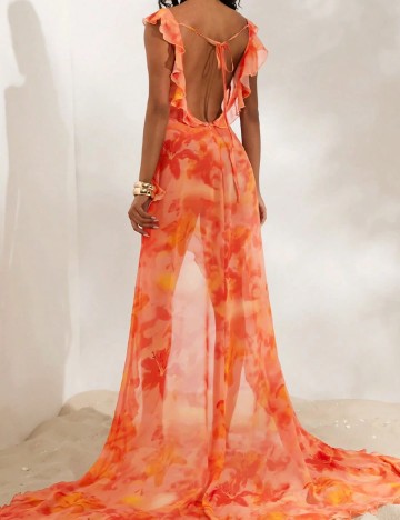 Rochie lunga SHEIN, portocaliu