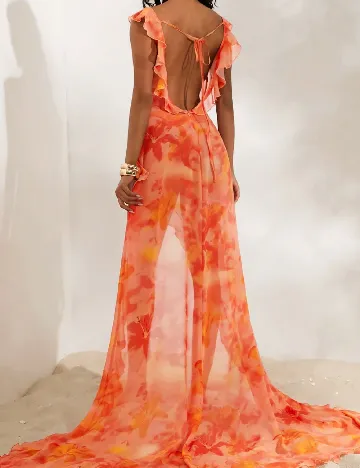 Rochie lunga SHEIN, portocaliu