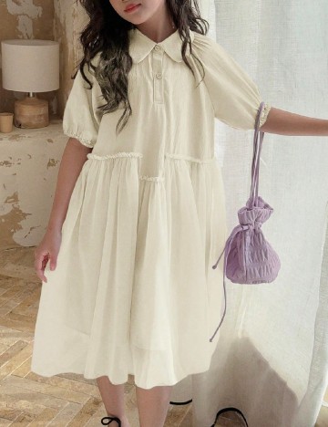 Rochie Shein Kids, ecru