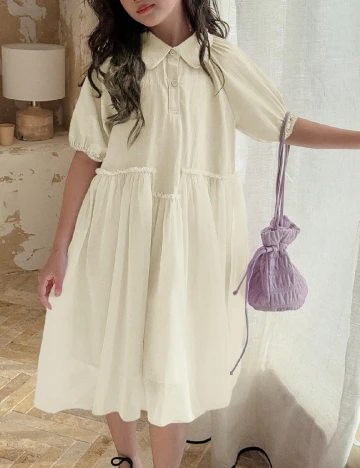 Rochie Shein Kids, ecru