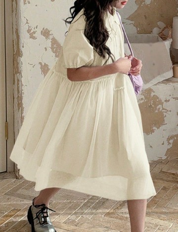 Rochie Shein Kids, ecru