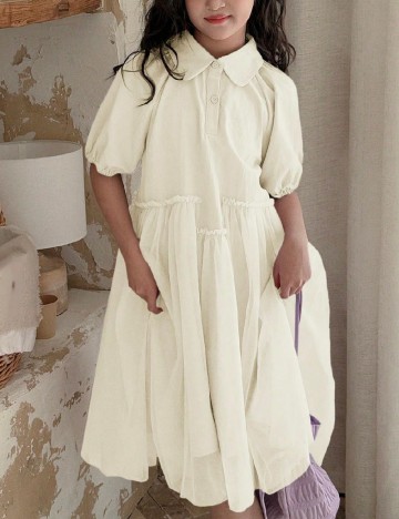 Rochie Shein Kids, ecru