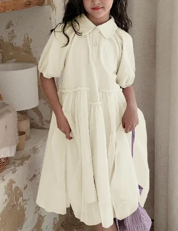 Rochie Shein Kids, ecru