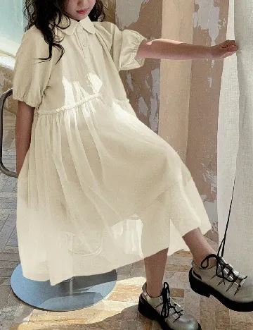 Rochie Shein Kids, ecru