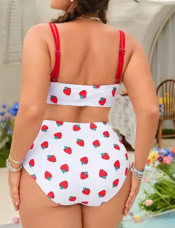 Costum de baie SHEIN CURVE, alb