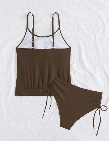 Costum de baie SHEIN, maro