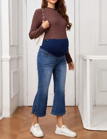 Blugi SHEIN Maternity, albastru