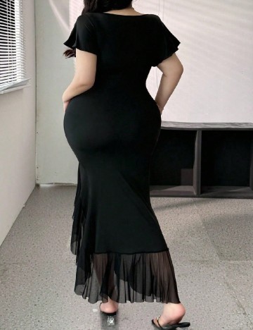 Rochie medie SHEIN CURVE, negru