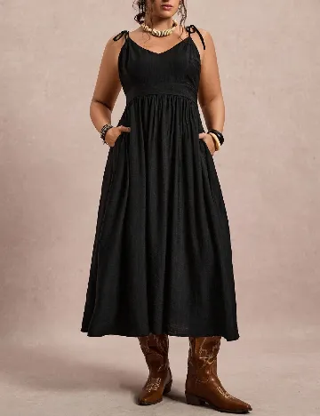 Rochie medie SHEIN CURVE, negru