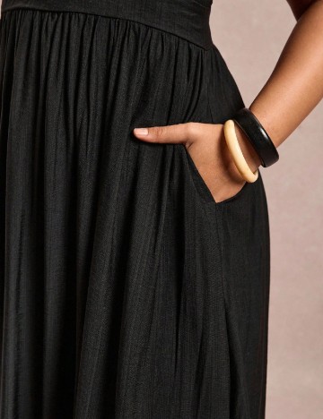 Rochie medie SHEIN CURVE, negru