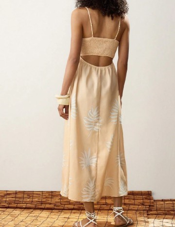 Rochie lunga SHEIN, crem