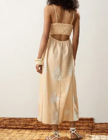 Rochie lunga SHEIN, crem
