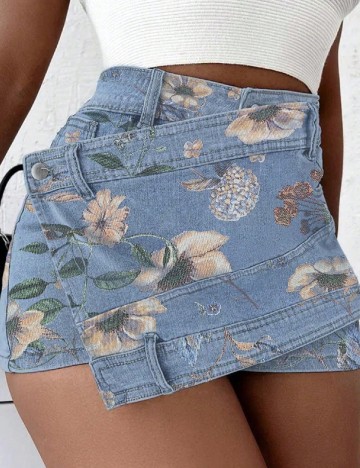 Fusta pantalon SHEIN, floral print