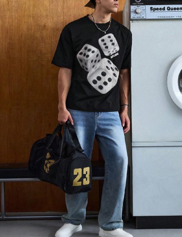 Tricou Oversize SHEIN, negru