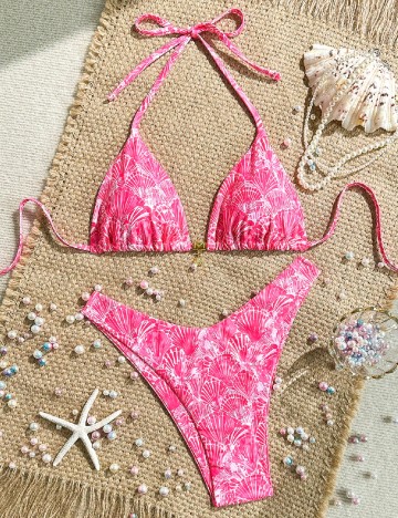 Costum de baie SHEIN, roz
