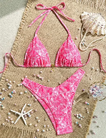 Costum de baie SHEIN, roz