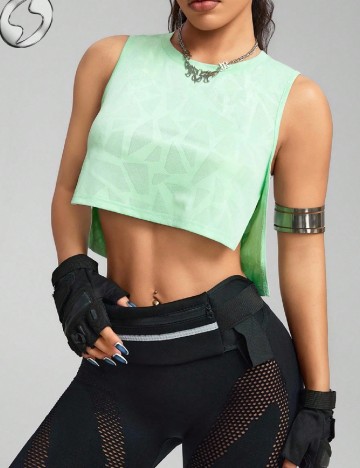 Top SHEIN, verde
