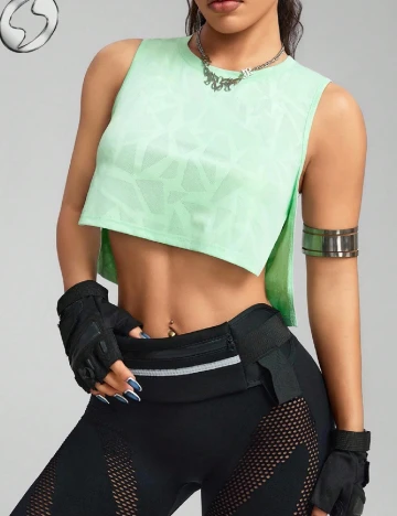 Top SHEIN, verde
