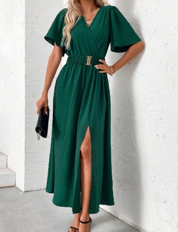 Rochie medie SHEIN, verde inchis