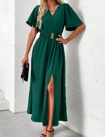 Rochie medie SHEIN, verde inchis