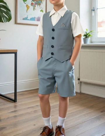 Compleu Shein Kids, albastru